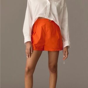 Maeve Anthropologie Pleated Poplin Shorts
